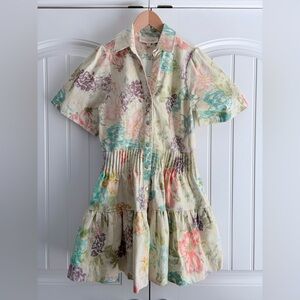 Love the Label NWT Liane Women's Denim Floral Dress Size XS Etham Floral Print